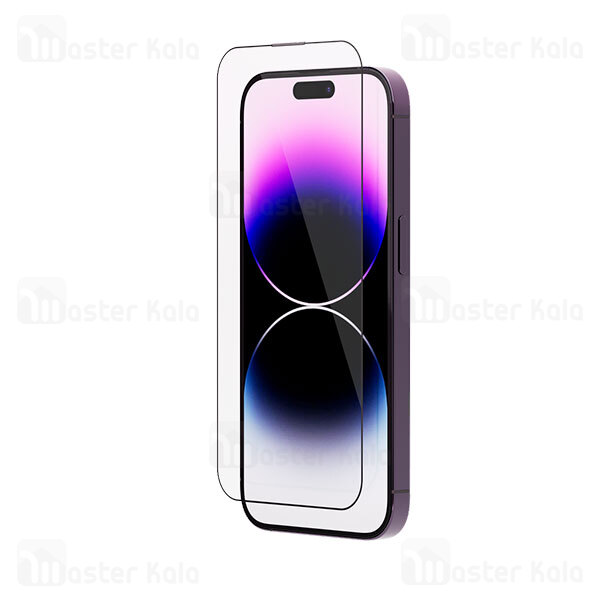 گلس تمام صفحه تمام چسب آیفون لولو Apple iPhone 15 Pro Max Levelo Clear